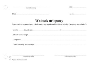 Os 332 Wniosek urlopowy