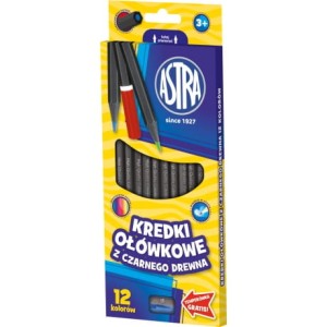 Kredki ołówkowe heksagonalne 12 kol.  ASTRA