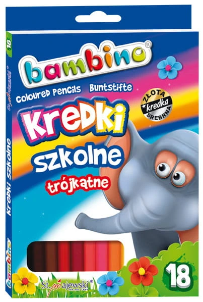Kredki ołówkowe 18 kolorów