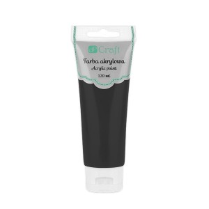 Farba akrylowa 120ml czarna DPFA-064