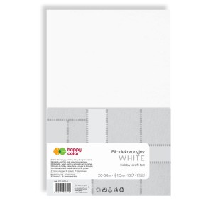 Filc kreatywny A4/1,5mm a'1szt.  biały