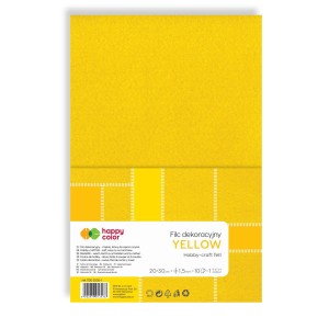 Filc kreatywny A4/1,5mm a'1szt.  żółty