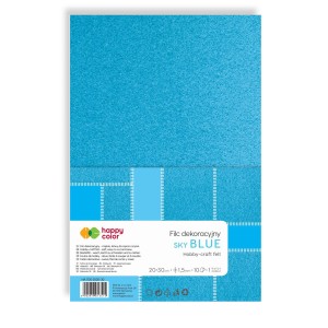 Filc kreatywny A4/1,5mm a'1szt.  błękitny