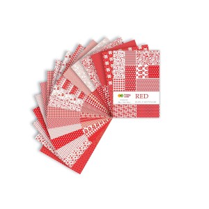 Blok dekoracyjny z motywami A4 HAPPY COLOR   RED 