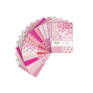 Blok dekoracyjny z motywami A4 HAPPY COLOR   LOVE