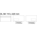 Koperta biurowa DL SK - wymiary