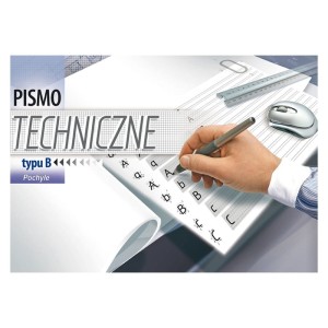 Blok pismo techniczne A4 pochyłe typ B 