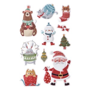 Naklejki PUFFY Zimowe słodziaki 10szt.  DPNK-181