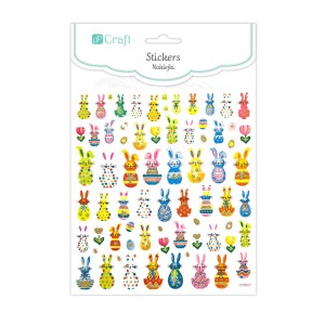 Naklejki zajączki 71szt DPNK-011