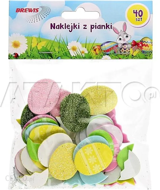 Naklejki z pianki wielkanocne PVE14