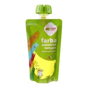 Farba tempera w saszetkach 100ml żółta neon HAPPY COLOR    