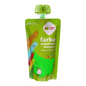 Farba tempera w saszetkach 100ml zielona neon HAPPY COLOR     