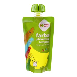 Farba tempera w saszetkach 100ml  żółta HAPPY COLOR       