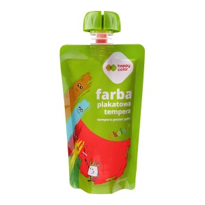 Farba tempera w saszetkach 100ml  czerwona HAPPY COLOR      