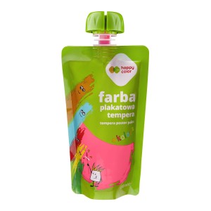 Farba tempera w saszetkach 100ml różowa HAPPY COLOR       