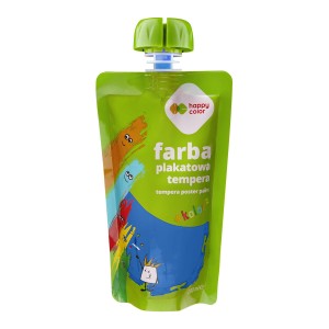 Farba tempera w saszetkach 100ml niebieska HAPPY COLOR      