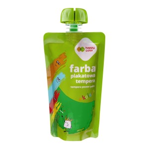 Farba tempera w saszetkach 100ml zielona HAPPY COLOR         