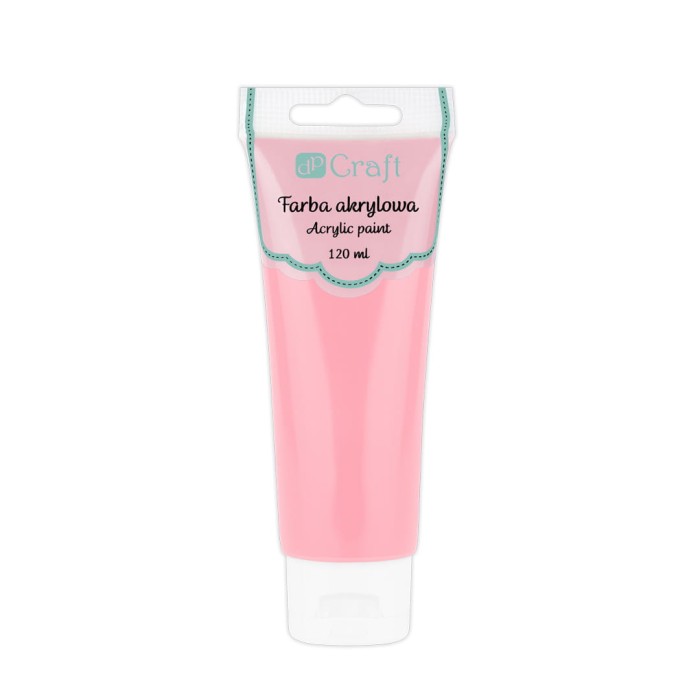 Farba akrylowa 120ml jasny różowy DPFA-055
