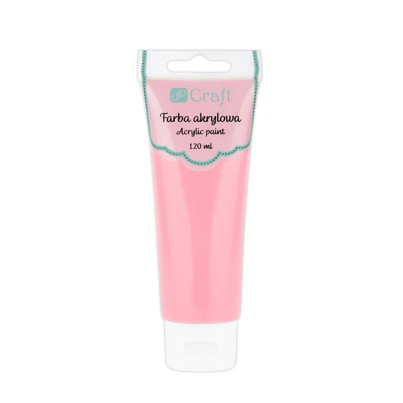 Farba akrylowa 120ml jasny różowy DPFA-055