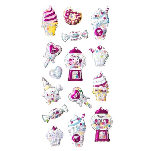 Naklejki SHAKER 3D- SŁODKOŚCI DPNK-187