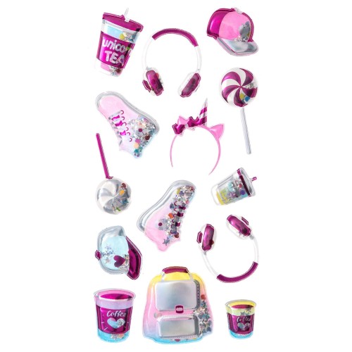 Naklejki SHAKER 3D- RÓŻOWE GADŻETY DPNK-188