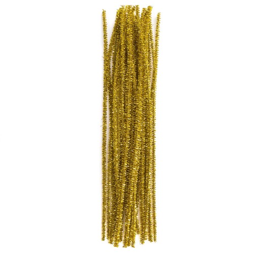 Druciki kreatywne 30cm złote a'25szt.