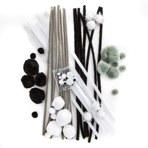 Zestaw kreatywny startowy - biało-czarny a' 80 SZT.