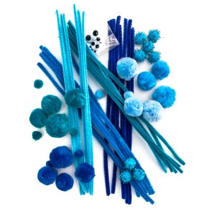 Zestaw kreatywny startowy - niebieski a' 80 SZT. 