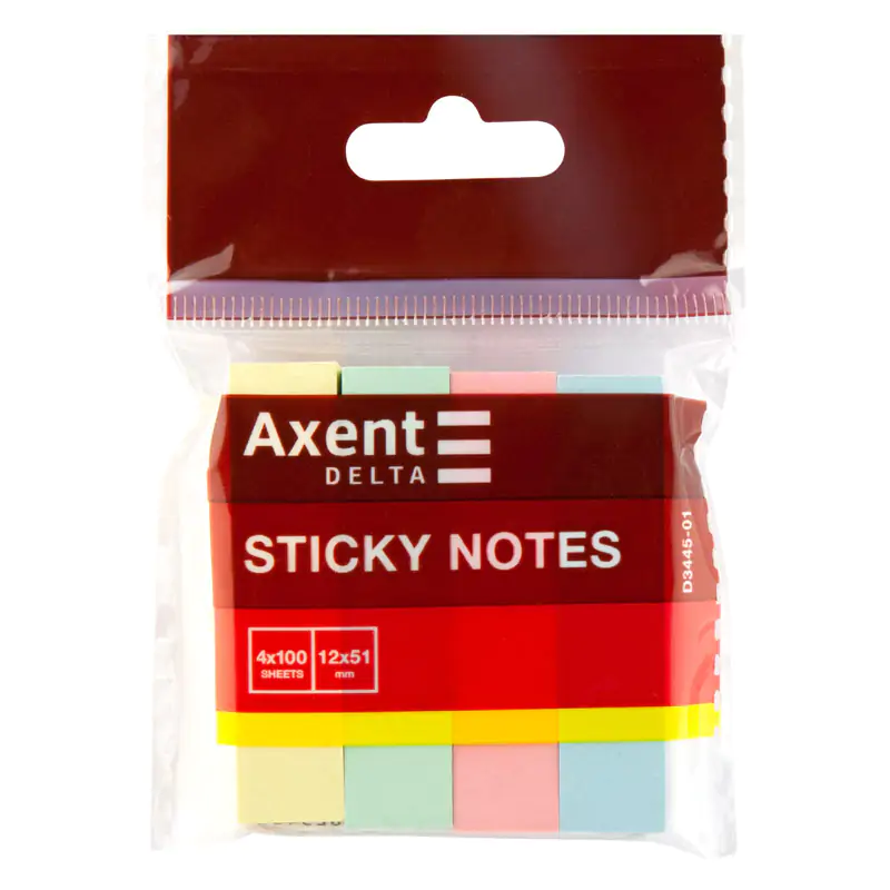 AXENT zakładki indeksujące 4x12x51