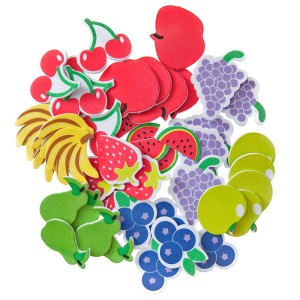 Naklejki z pianki owoce a'45szt. KSPI-422