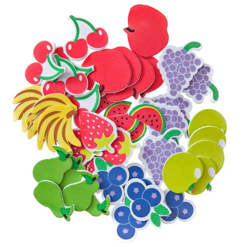 Naklejki z pianki owoce a'45szt. KSPI-422