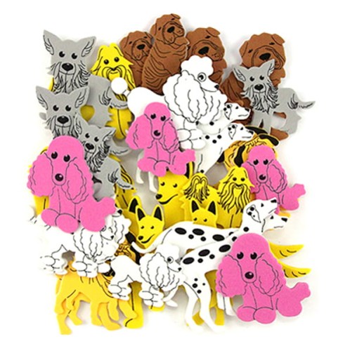 Naklejki z pianki psy a'32szt. KSPI-307