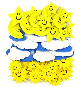 Naklejki z pianki pogoda 56szt. KSPI-305