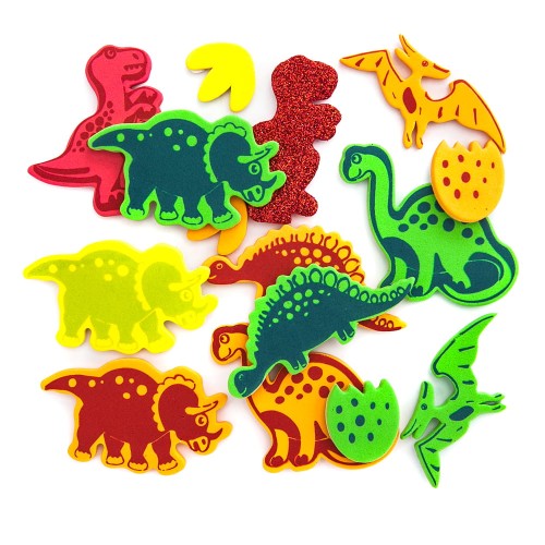 Naklejki z pianki dinozaury 20szt. KSPI-049