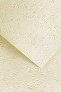 Papier ozdobny NATURE jasnobeżowy z tłoczeniem 