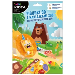 KIDEA figurki 3D z naklejkami zoo