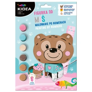 KIDEA malowanie po numerach 3D miś