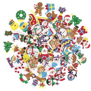 Naklejki z pianki magiczne święta 120szt. KSPI-246