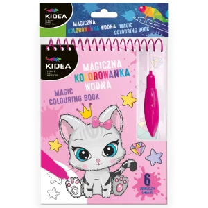 KIDEA wielorazowa kolorowanka wodna kotki