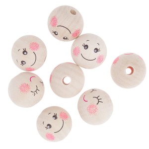 Koraliki drewniane buźki 30mm a'8szt. GRKO-132