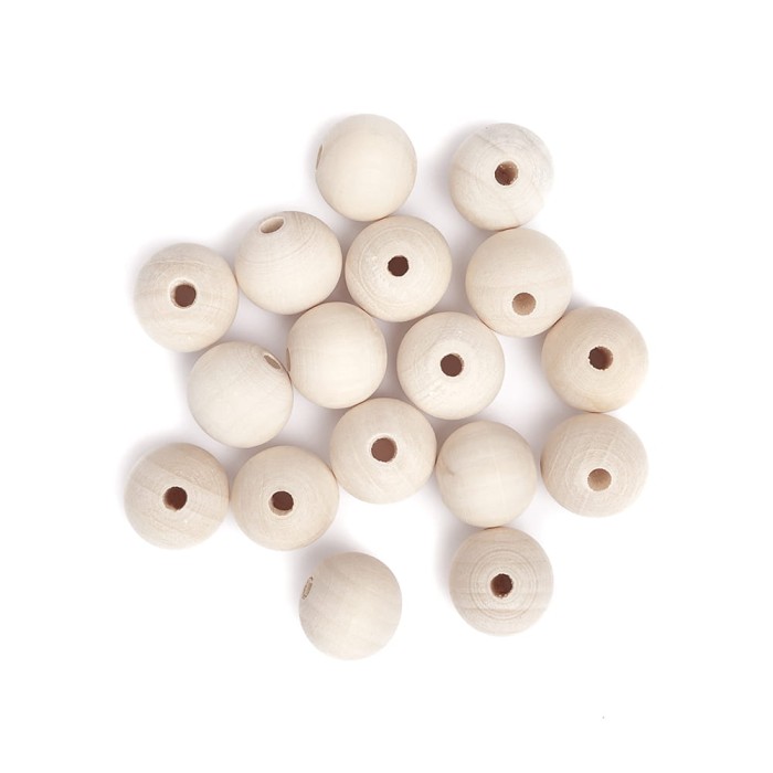 Drewniane koraliki kulki 20mm GRKO-104