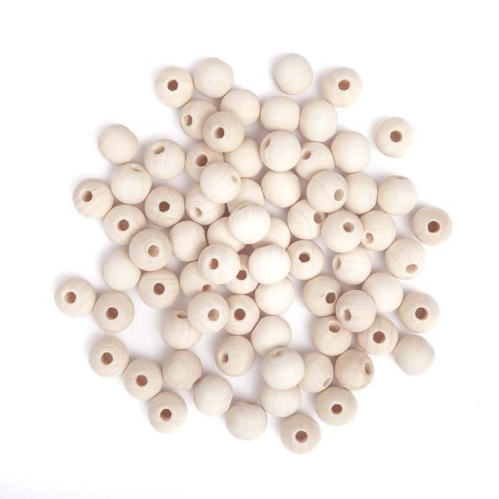 Drewniane koraliki kulki 12mm GRKO-103