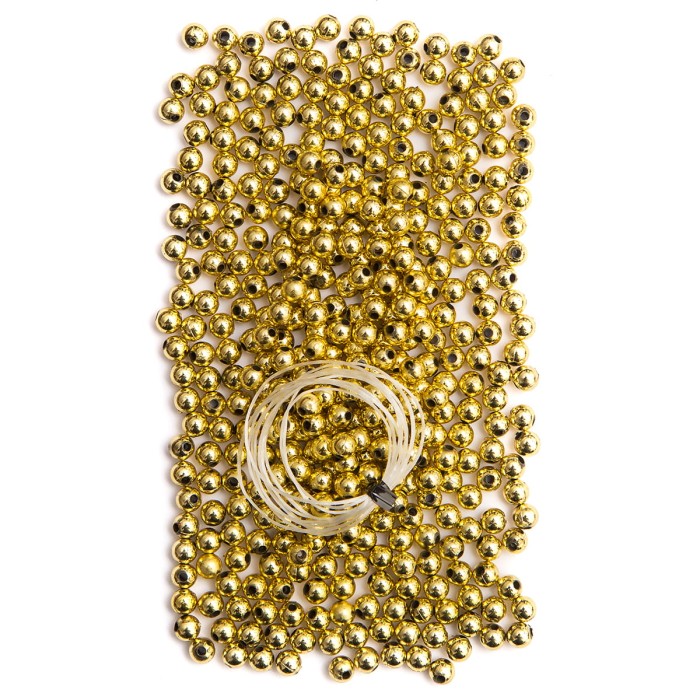 Koraliki 6mm 30g złote GRKO-001