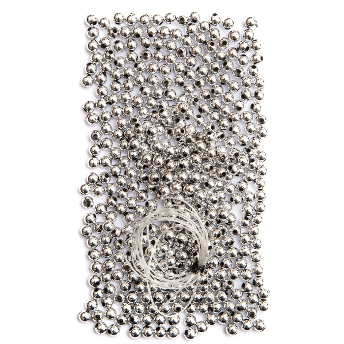 Koraliki 6mm 30g srebrne GRKO-002