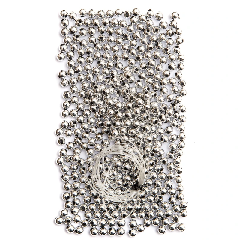 Koraliki 6mm 30g srebrne GRKO-002