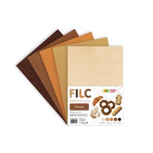 Filc kreatywny A4/1,5mm a'5szt. FOOD