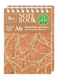 TETIS kołonotatnik korkowy A6/80