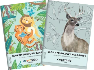 Blok rysunkowy kolorowy A3  CREATINIO TOP 