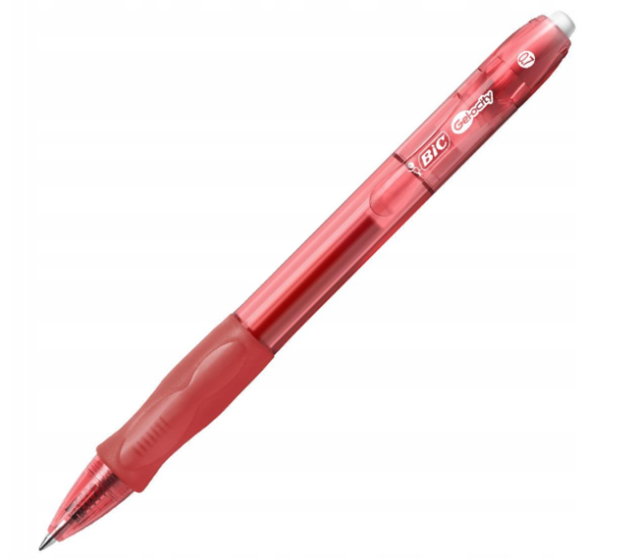 BIC długopis automatyczny żelowy GEL-OCITY czerwony