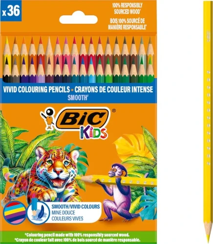 BIC kredki ołówkowe 36 kolorów